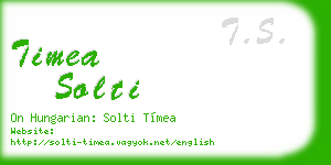 timea solti business card